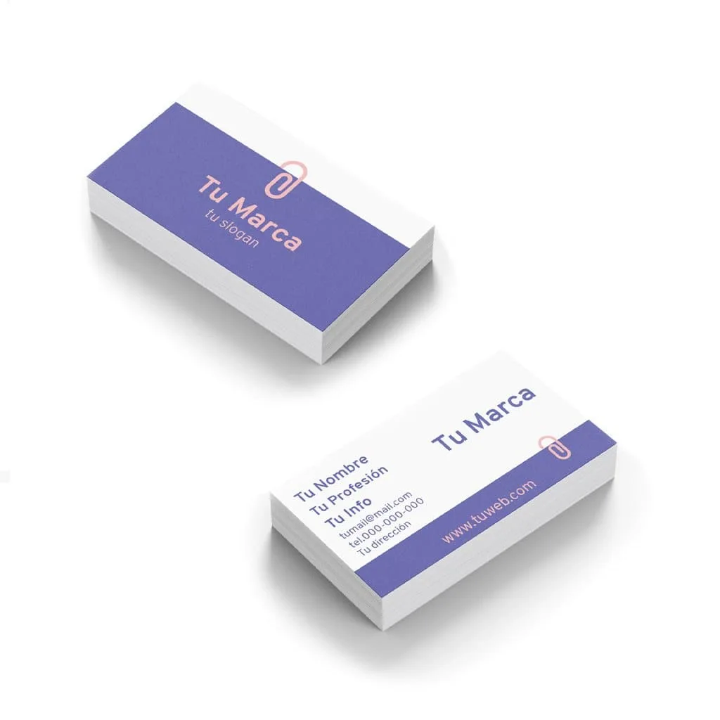 Referencia visual: Tarjeta de estilo minimalista