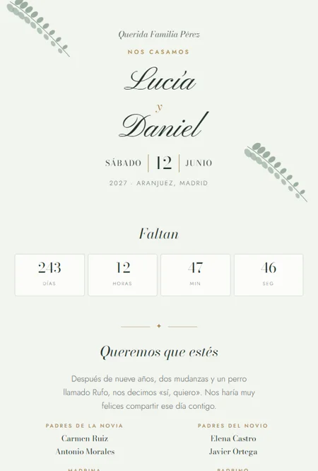 Referencia visual: Jardín · boda
