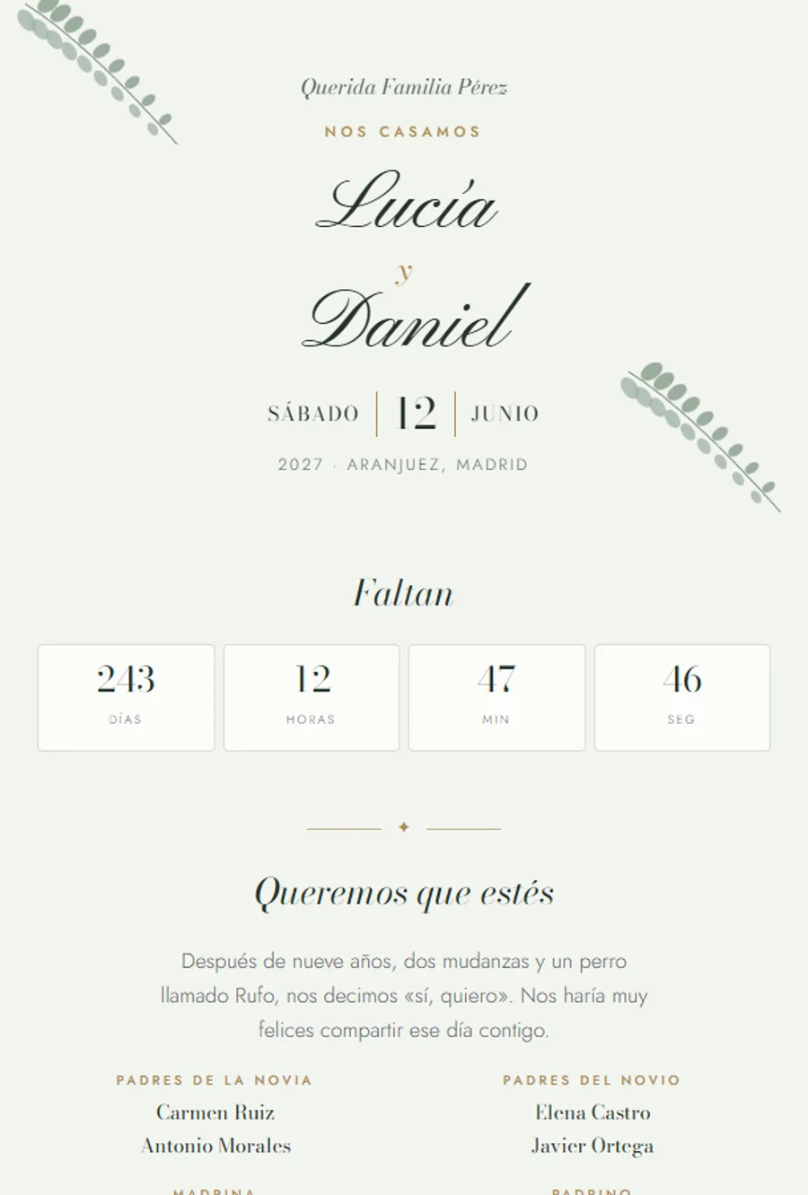 Referencia visual: Jardín · boda